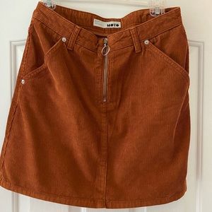 Topshop corduroy skirt